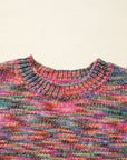 Space Dye Crew Neck Sweater