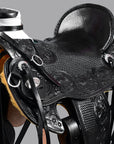 Western Horse Wade Saddle American Leather Ranch Roping Black Hilason