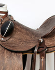 Western Horse Wade Saddle American Leather Ranch Roping Dark Brown