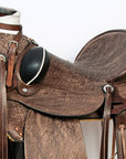 Western Horse Wade Saddle American Leather Ranch Roping Dark Brown