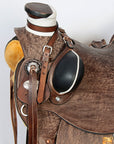 Western Horse Wade Saddle American Leather Ranch Roping Dark Brown