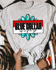 Blue Collar Wifey Tee or Crewneck