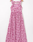 Cecelia Floral Cutout Back Empire Waist Dress