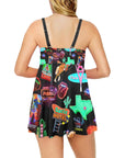 Neon Rodeo Swim Dress & Shorts Set