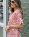 Leah Leopard Spotted Ruffle Sleeve Top