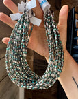 14.5-Inch Turquoise Rondelle & Sterling Torpedo Bead Choker