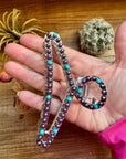 New Style - Turquoise/ faux pearl mix Hair Clips
