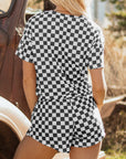 Checker T-Shirt and Skort Set