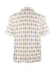 White Aztec Men's Polo Style Shirt