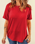 Plain Crew Neck Tee