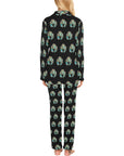 Turquoise Naja Women's Western Long Pajama Set