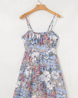 Floral Tie Back Tiered Dress