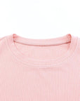Dotted Mesh Ruffle Sleeve Top