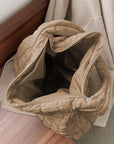 Kylie Quilted Zipper Tote Bag
