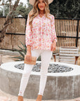 Sienna Floral Tassel Tie Tunic Blouse
