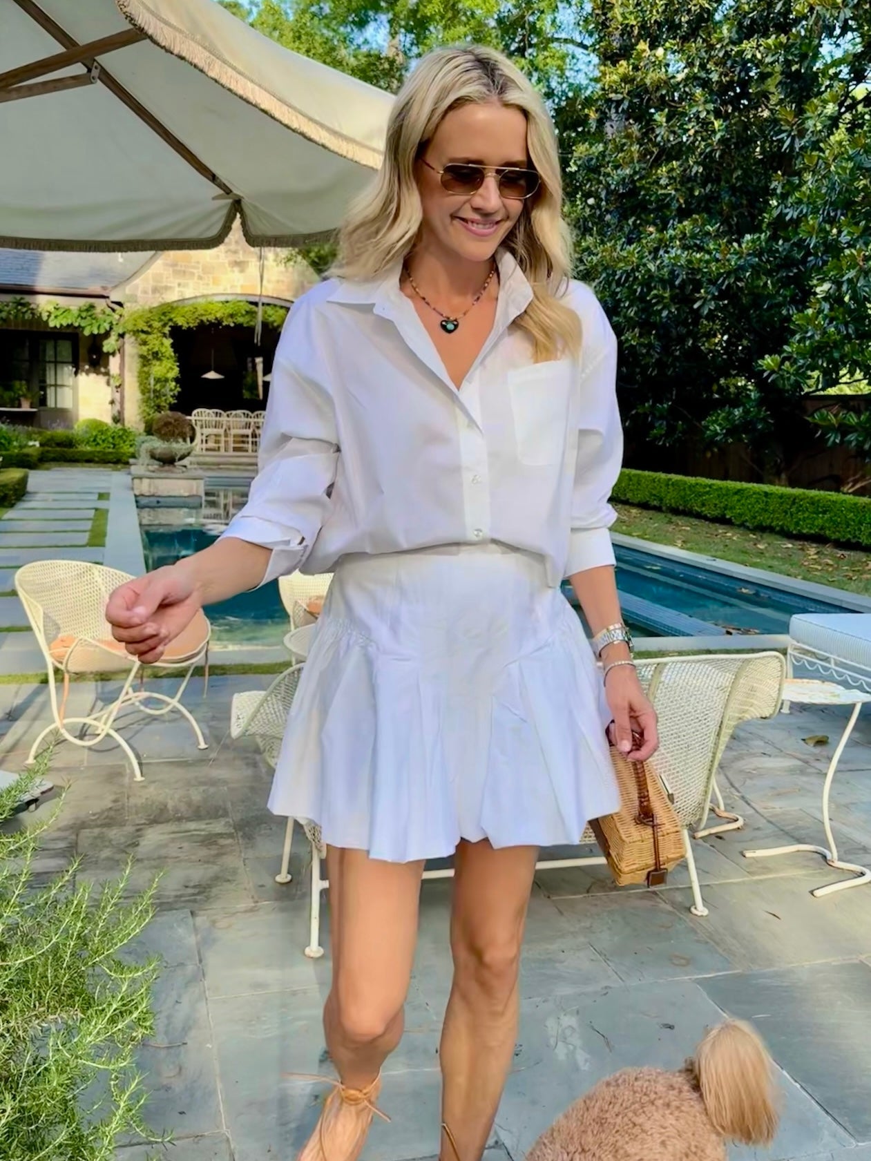 MASON'S DAUGHTER | Harper Mini Skirt, White Poplin