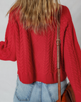 Cable Knit Long Sleeve Sweater