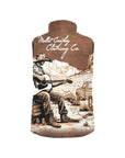 Mullet Cowboy in Desert Men's Puffy Vest