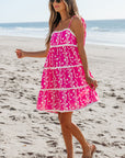 Mina Ric Rac Patched Sleeveless Mini Dress