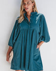 Charlie Corduroy Button Dress