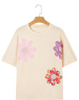 Flower Patchwork Reverse Seam Tee