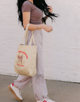The Leighton Bow Track Pant in Almond