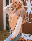 Colorblock Ribbed Long Sleeve Top