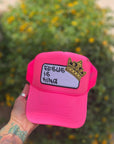 Jesus is King patch trucker hat -clearance