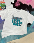 Turquoise & Blue Collar TEE or CREWNECK