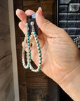 Kingman Turquoise Teardrop Dangle Earrings – Sterling Silver