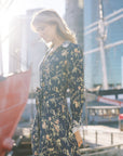 MASON'S DAUGHTER Samantha Shirtdress, Heirloom Bouquet Viscose Twill