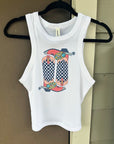 Cowboy Boots Cropped Tank