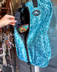 Dash for Cash (Turquoise) Luxury Tack Bag