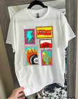 Western Stamp Collage Tee or Crewneck