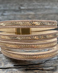 Wide Gold Link Chain Fashion Bracelet XI120