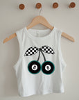 8 Ball Cherries Cropped Tank
