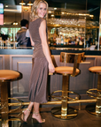 MASON by MASON'S DAUGHTER | Esme Skirt, Cocoa Silk Polka Dot