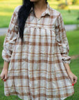 Dana Plaid Babydoll Dress