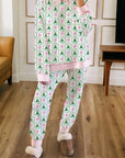 Christmas Tree Bow Top and Pants Lounge Set