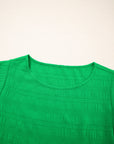 Textured Ruffle Sleeve Top