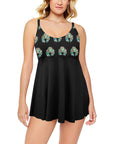 Turquoise Naja Swim Dress & Shorts Set