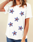 Sequin Star Tee