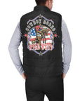 Cowboy Rodeo Patriot Men's Puffy Vest