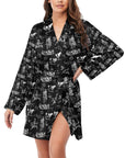 Ranch Life Women's Belted Satin Feel Dressing Lounge Robe