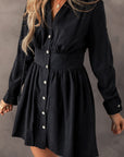 Leia Long Sleeve Shirt Mini Dress
