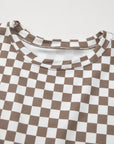 Checker Top and Shorts Set