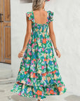 Floral Ruffle Tiered Maxi Dress