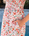 Georgina Boho Floral Smocked Ruffled Maxi Dress