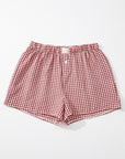 Gingham High Waist Shorts