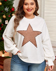 Elliana Star Crew Neck Plus Size Top